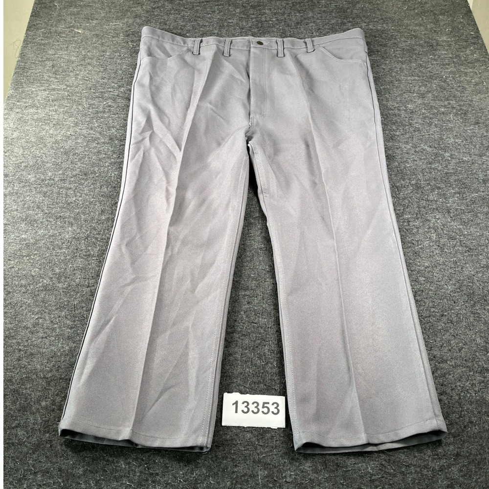 Wrangler 82GY Wrancher Dress Jeans Mens 48x32 Gray Western Cowboys Flare Pants